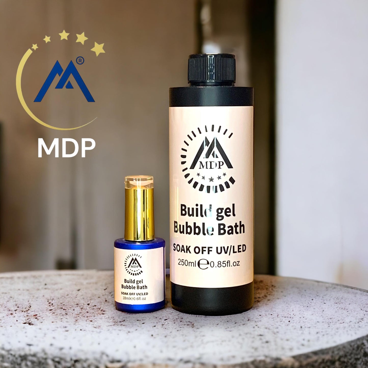 MDP build gel bubble bath